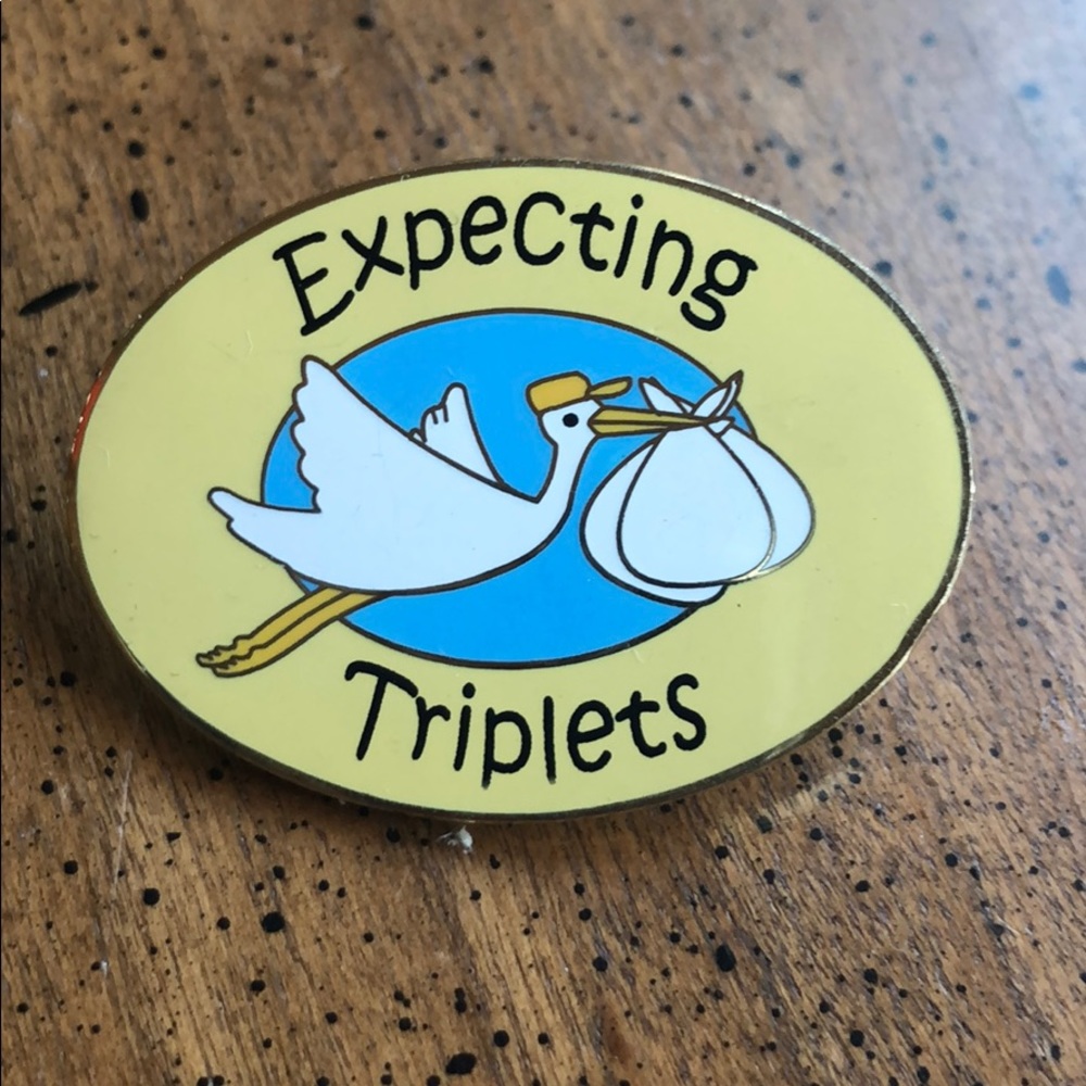 Expecting Triplets Pin